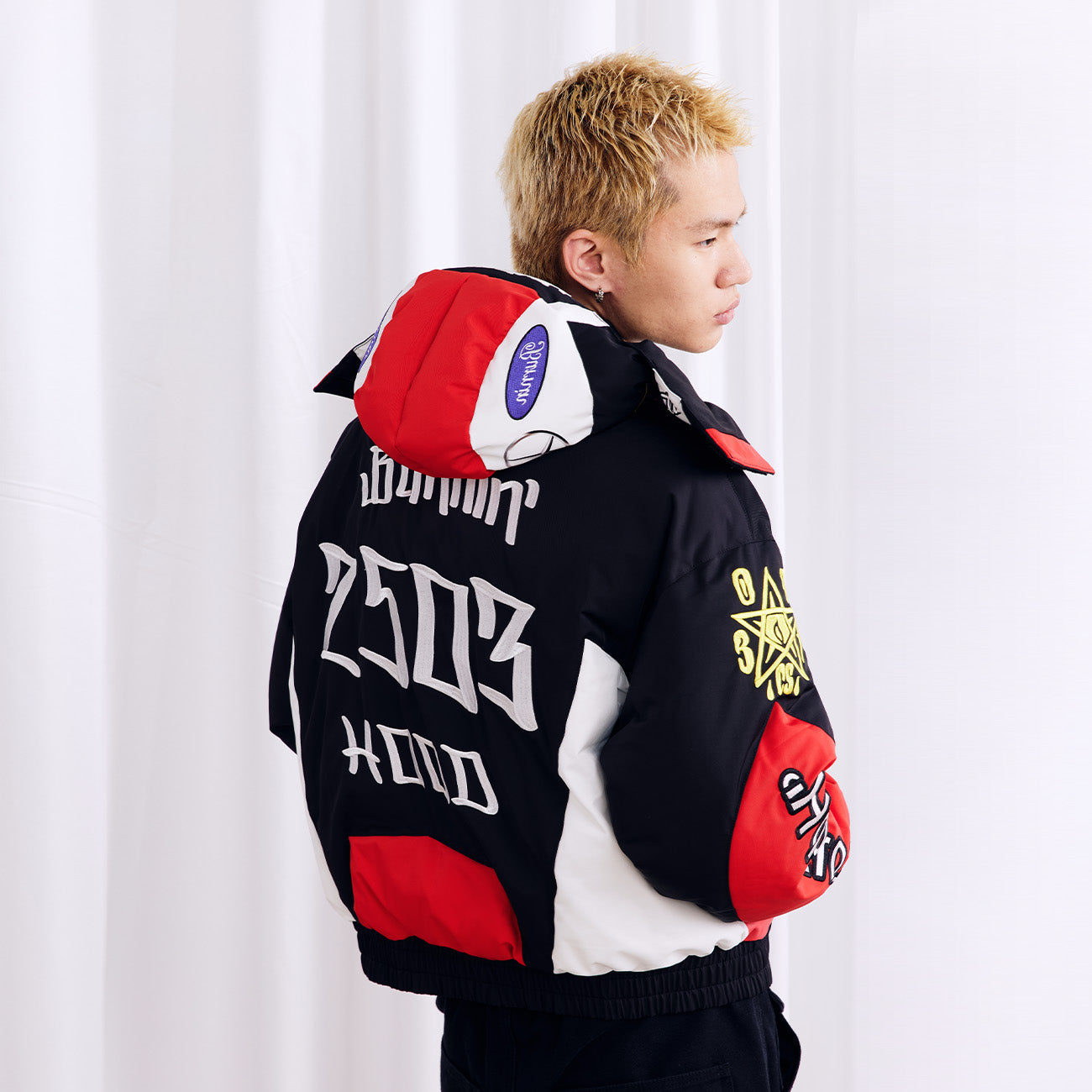 BURNIN* "2503" Helmet Deconstructed Racing Cotton Jacket - PSYLOS 1, BURNIN* "2503" Helmet Deconstructed Racing Cotton Jacket, Jacket, Burnin, PSYLOS 1